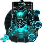 3D Neon Hero Theme ícone