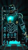 3D Neon Hero Theme screenshot 1