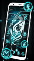 Tema Neon Dragon Neon Poster