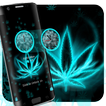 Neon Leafy Weed theme