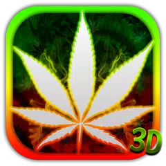 3D Green Leaf Smoke Theme