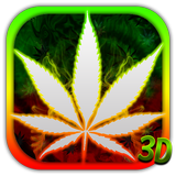 3D الأخضر ورقة سموك الموضوع أيقونة