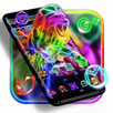 Neon Lion Cool Theme APK