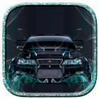 Tema Neon coche icono