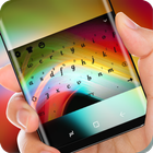 آیکون‌ Neon Keyboard Rainbow Light Theme