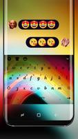 Neon Keyboard Rainbow Light Theme Affiche