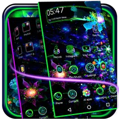 Neon-Lotus-Thema APK Herunterladen