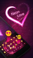 Neon Love Keyboard Theme Screenshot 1