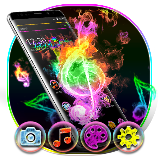 Neon Light Music Launcher