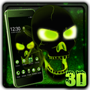Neon Poison Skull 3D Theme APK