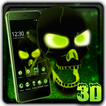 Neon Poison Skull 3D Theme