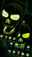 Neon Poison Skull 3D Theme screenshot 2