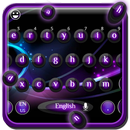 Motyw Klawiatury Neon Purple aplikacja