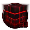 Тема 3D Neon Cube APK