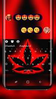 Neon Weed Keyboard Drug Herb poster