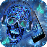 DJ Skull Neon Theme icon