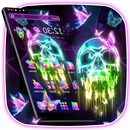 Thème Neon Skull APK