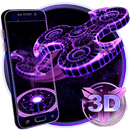 3D Fidget Spinnerネオンホログラムテーマ APK