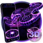 Icona 3D Fidget Spinner Neon Hologram