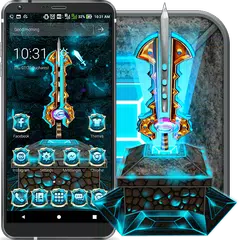 3D War Sword Theme APK download