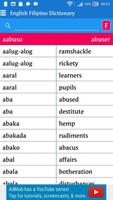 English Filipino Dictionary capture d'écran 1