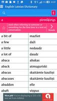 English Latvian Dictionary capture d'écran 1