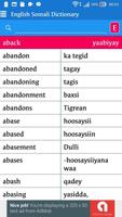 English Somali Dictionary capture d'écran 1