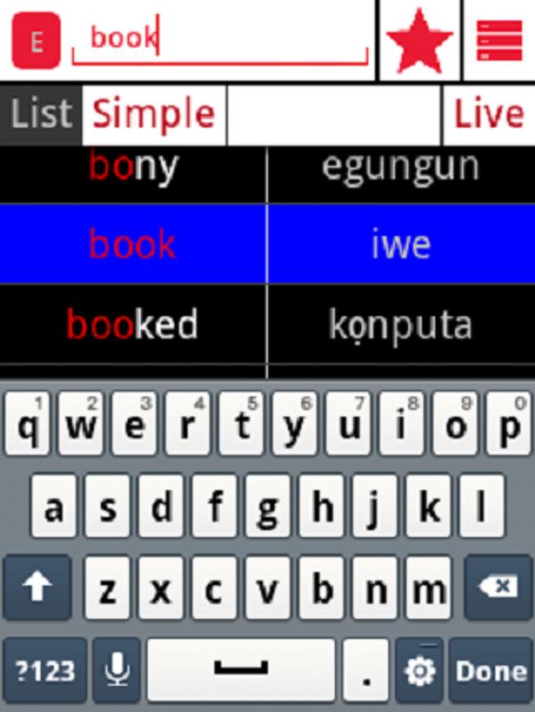Yoruba dictionary