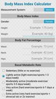 Body Mass Index Calculator poster