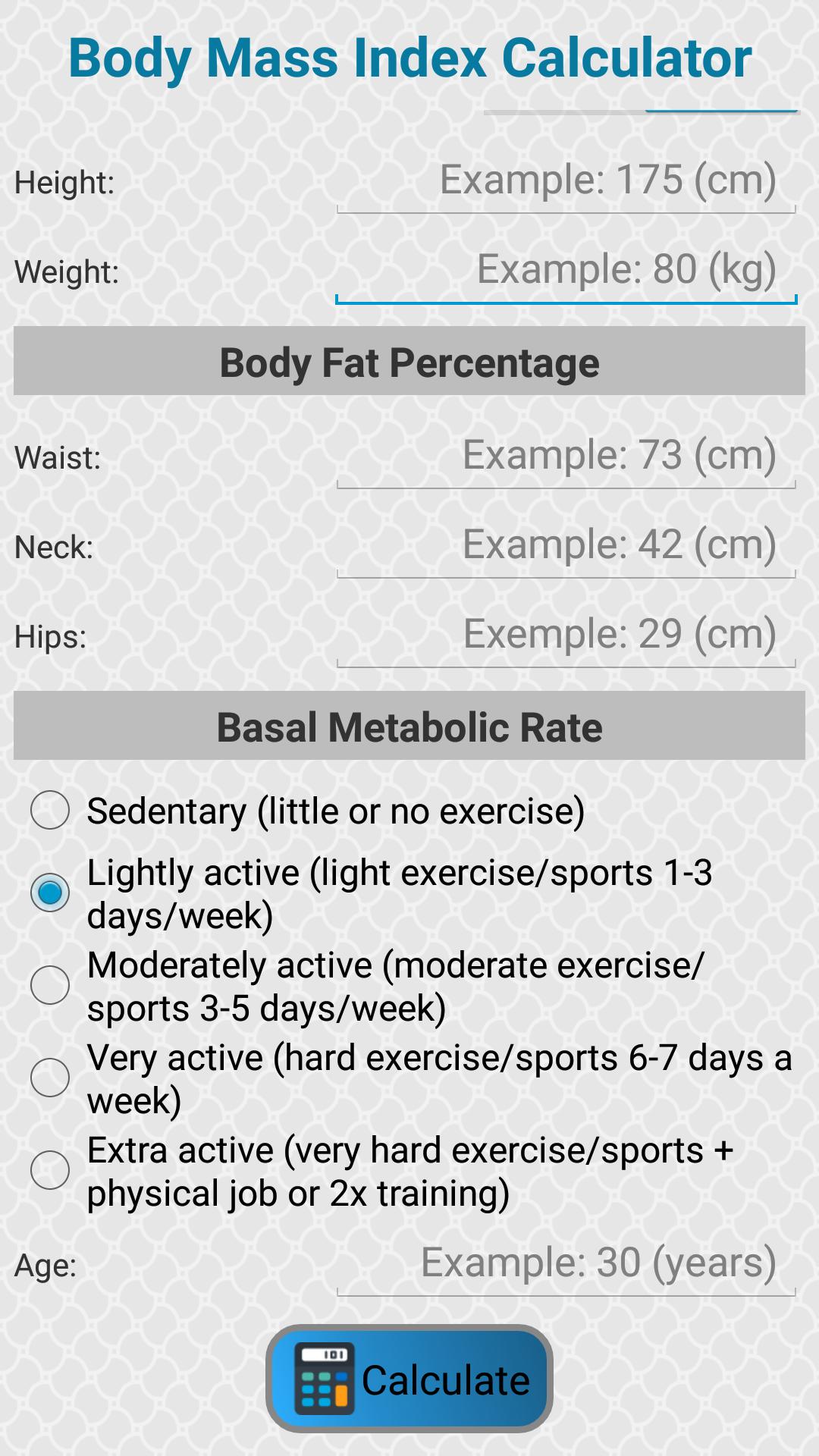 Body Mass Index Calculator Kg And Cm
