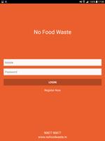 NO FOOD WASTE Cartaz