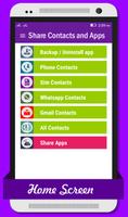 Backup Apps and Share Contacts Affiche