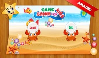 Sound Game for Kids - Learn Animals & Birds Sounds الملصق