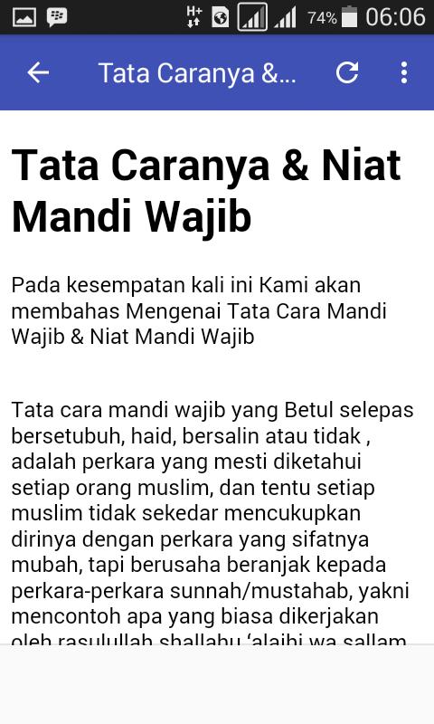 Cara mandi wajib selepas bersetubuh