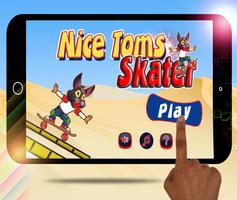 Nice Tom, Skater Funny 🍀 الملصق