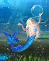 1 Schermata Mermaid Water Touch Lwp