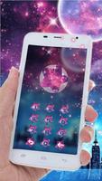 Galaxie Neon Stadt Nacht Thema Screenshot 1