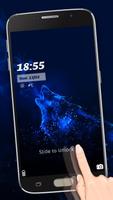 Night sky wolf theme captura de pantalla 1