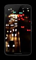밤 도로 비디오 배경 화면 포스터