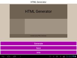 HTML Generator Affiche
