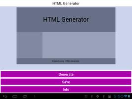 HTML Generator capture d'écran 1