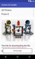 3D printer 3D models Archive screenshot 3
