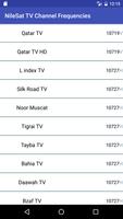 TV Channel Frequencies of NileSat capture d'écran 2