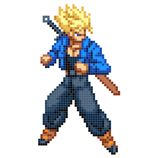Gokuu Color Pixel by Number - Dragon Sandbox Pixel