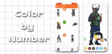 Color by Number - Naruto Sandbox Ninja Pixel