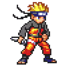 Color by Number - Naruto Sandbox Ninja Pixel