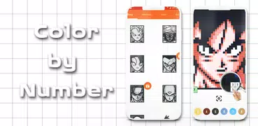 Color by Number - Super Saiyan Sandbox Pixel