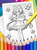 How To Color Pretty Cure स्क्रीनशॉट 2