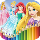 How To Color Disney Princess أيقونة