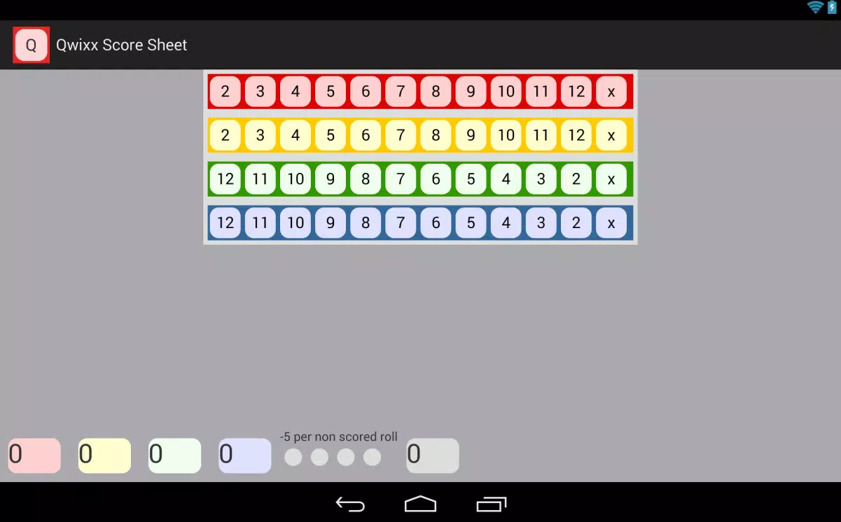 Qwixx Score Sheet APK for Android Download